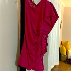 Pink off the shoulder dress